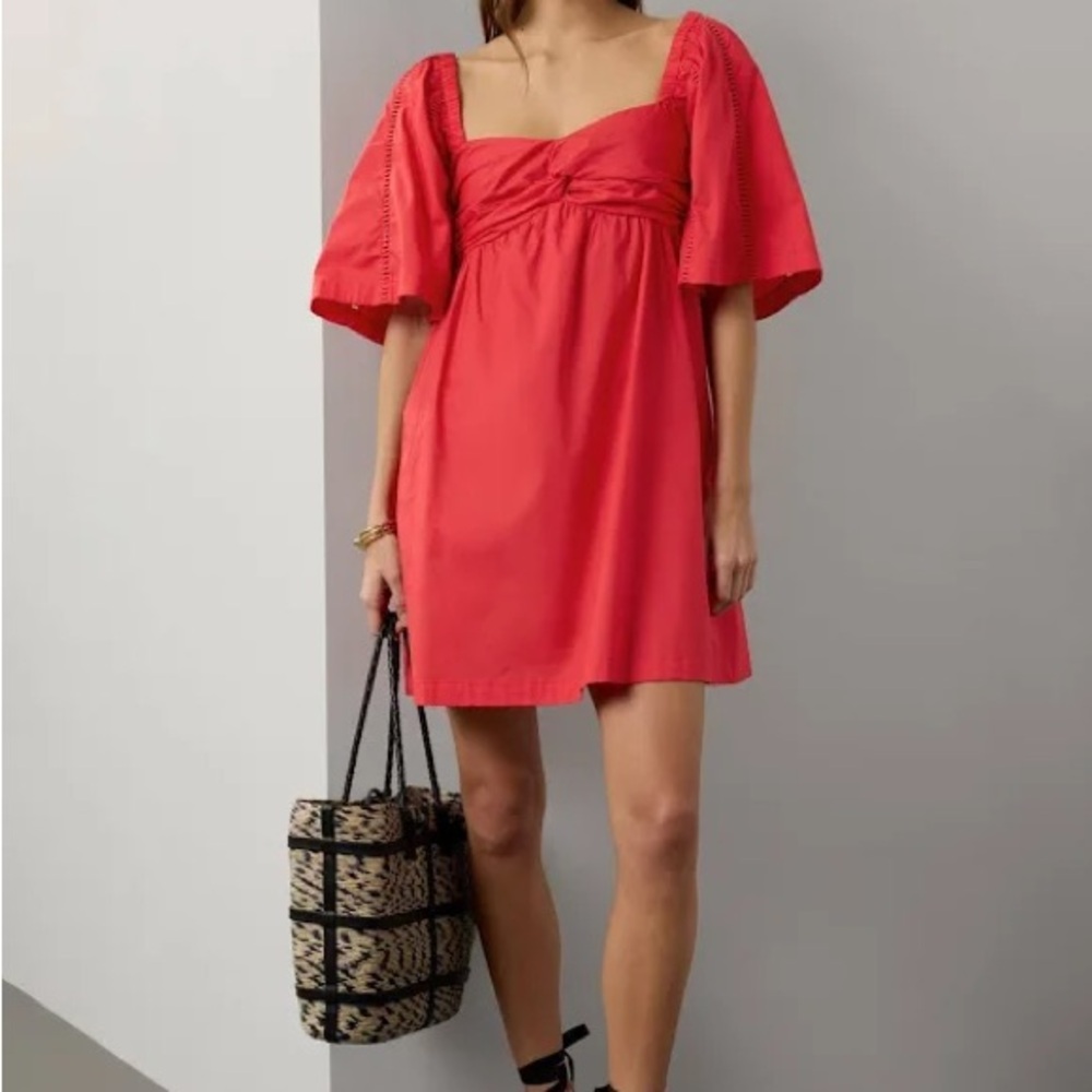 PETER SOM Empire Mini Coral Dress Size 14